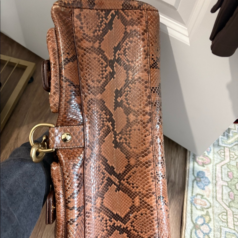Coach 65th Edition Mandy Python Bag - Picture 2 of 6
